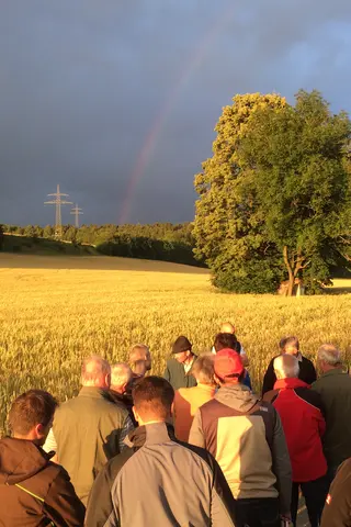 Exkursion unter dem Regenbogen