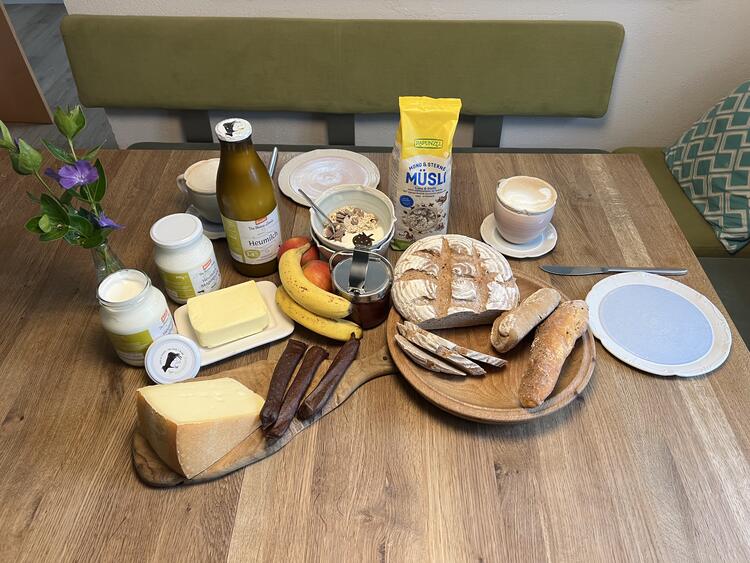 Frühstücksprodukte vom Hof