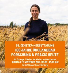 Junge Frau im Getreidefeld als Hintergrundbild für den Veranstaltungstitel